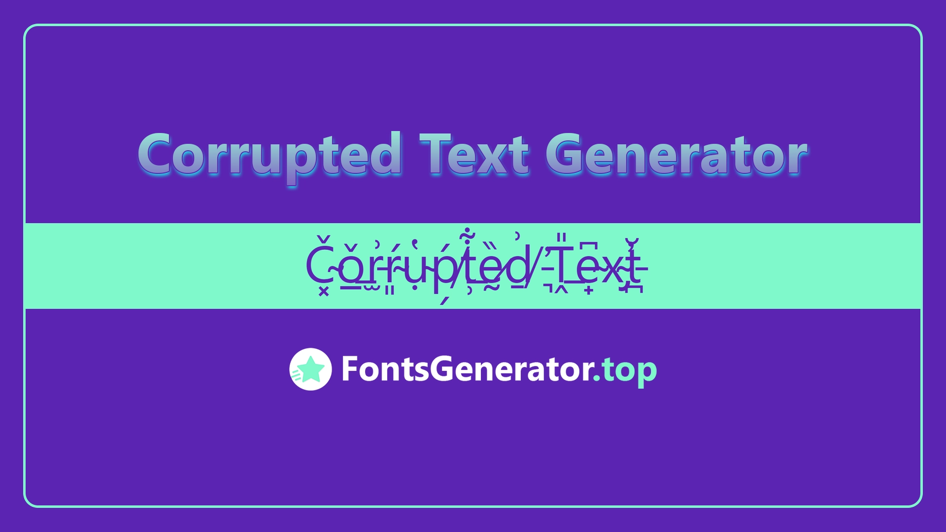 Corrupted Text Generator