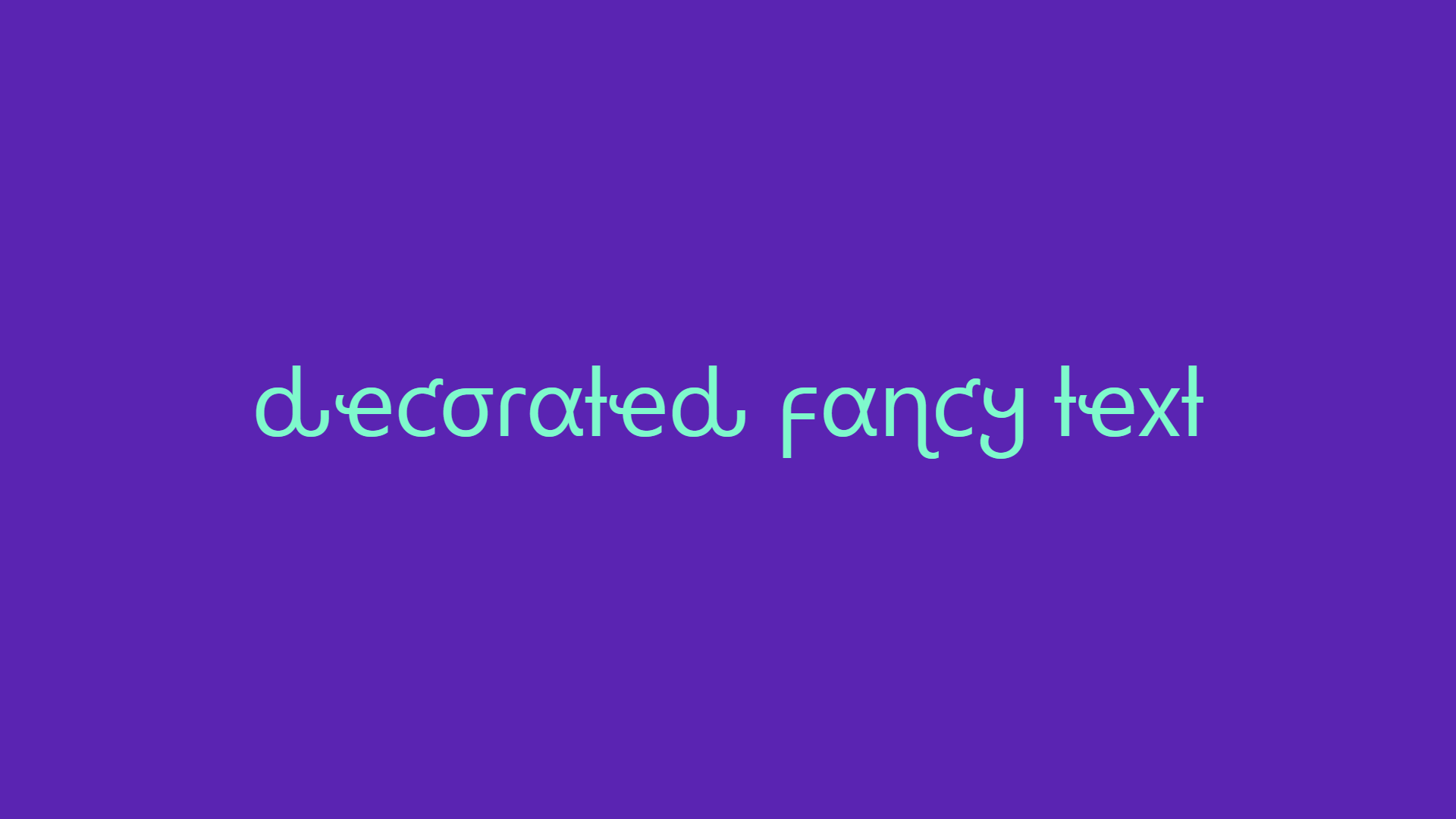 Decorated Fancy Text Generator
